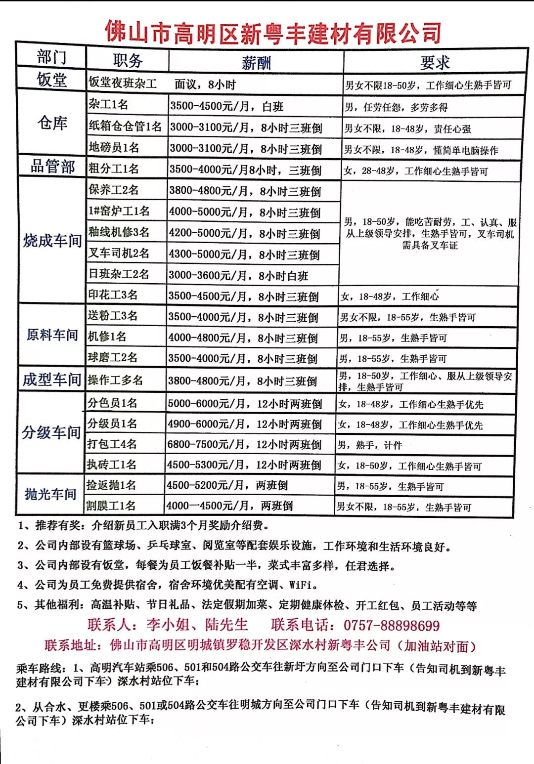 佛山南海桂城最新招工｜佛山南海桂城招聘信息发布